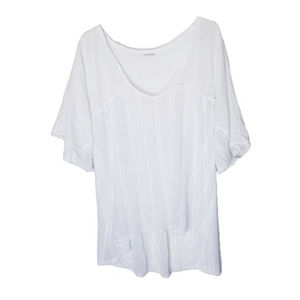 Goldspark White Tunic Top Women Size Medium Style GT033